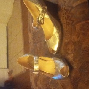 Gold heels